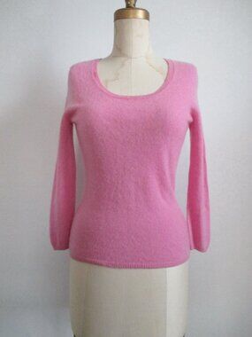Pink Cashmere Sweater Scoop Neck